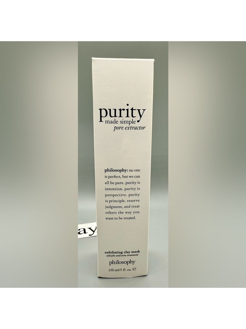 Philosophy Purity Made Simple "Pore Extractor/Clay Mask/ 5 oz. /NIB